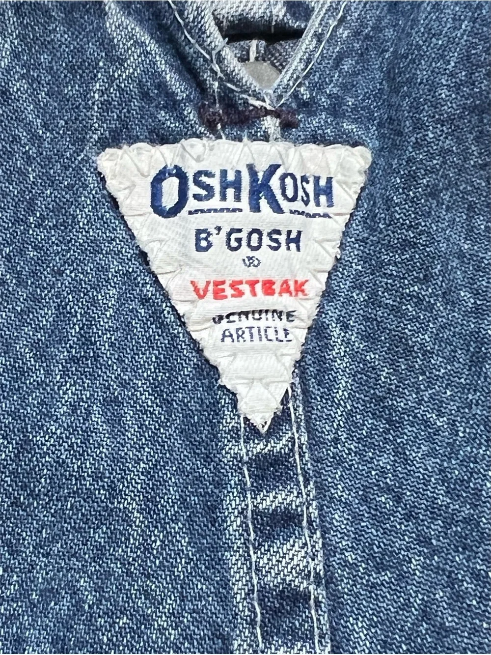 Osh Kosh vintage denim overalls size 24 months – see measurements
